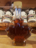 Maple Syrup - Maple Leaf Shaped Glass Bottle